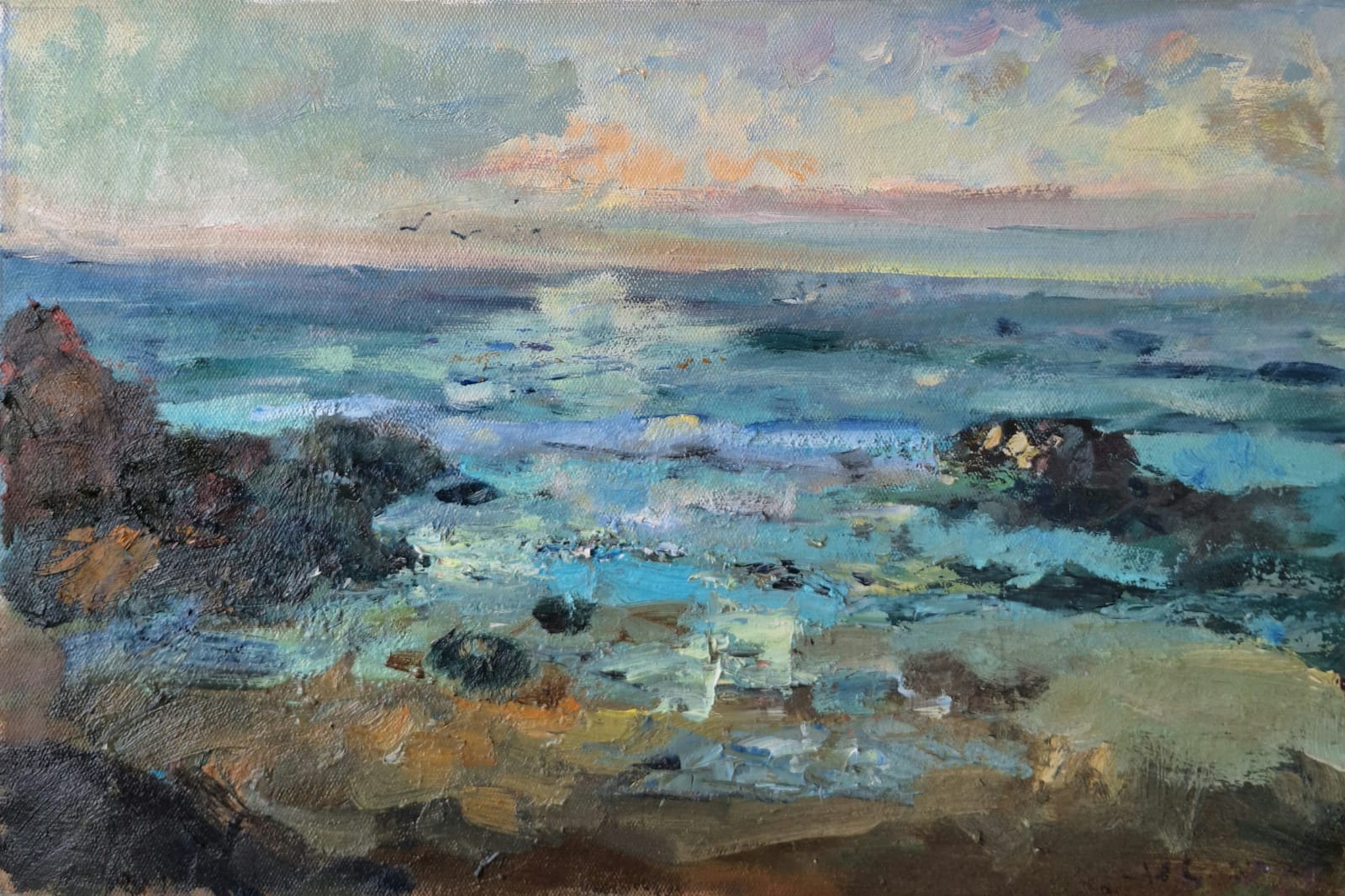 Вечер у скал Мардакан